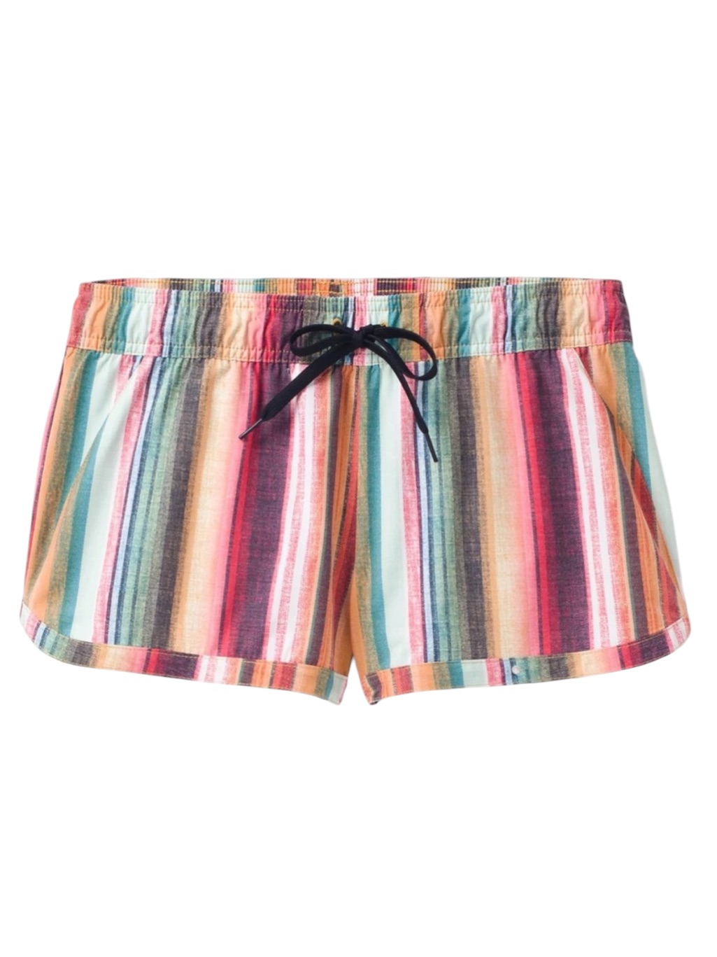 Prana Mariya Rainbow Striped Beach Shorts Women's Size Medium In Euc!